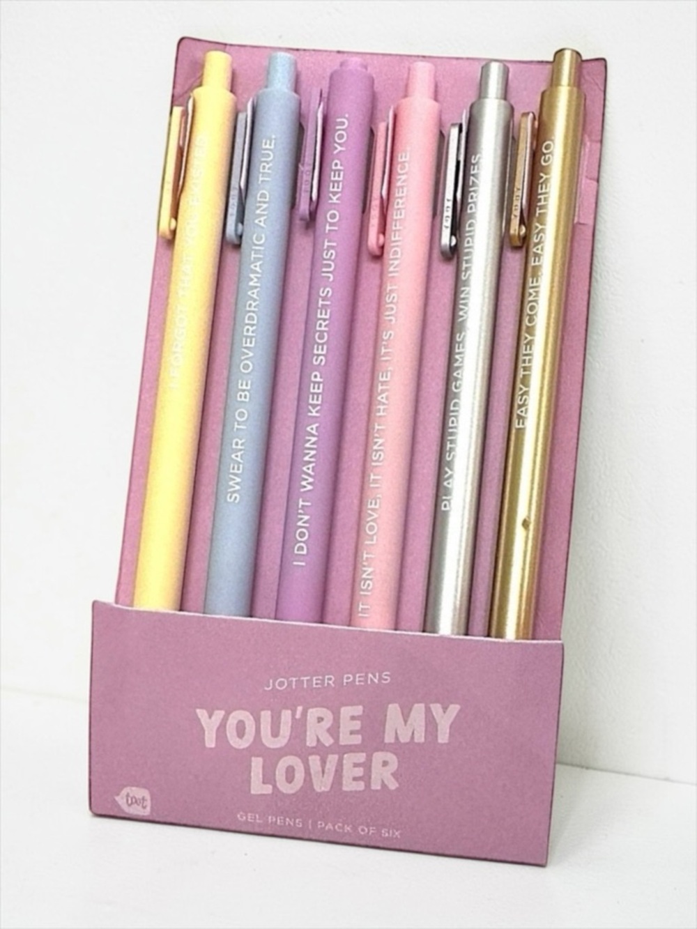 Taylor Swift Lover Era Gel Pen Set NWT Sealed | Album Quote Jotter Pens Gift